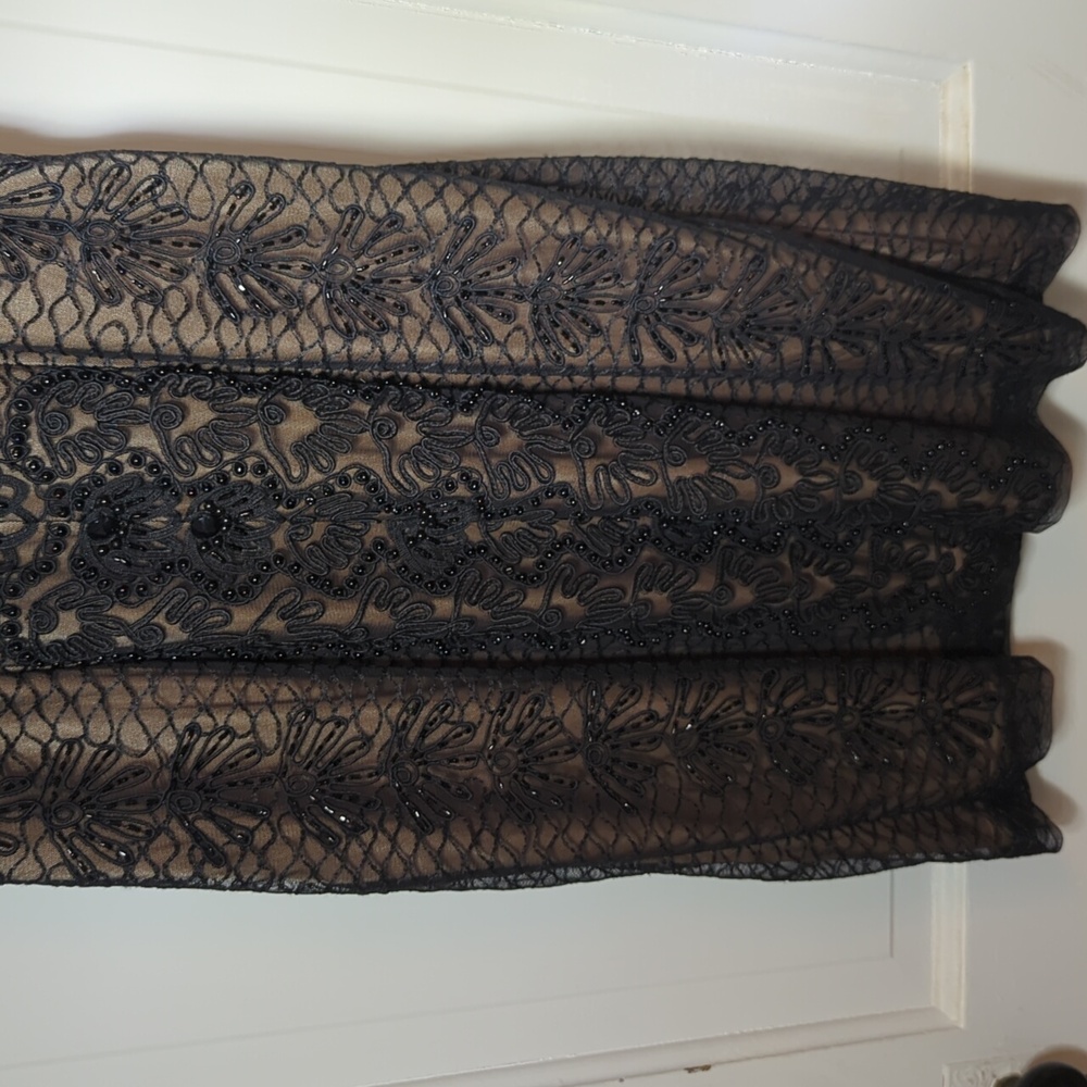 Sue Wong Nocturne Black Beaded Cocktail Dress Size 6 - Picture 4 of 13
